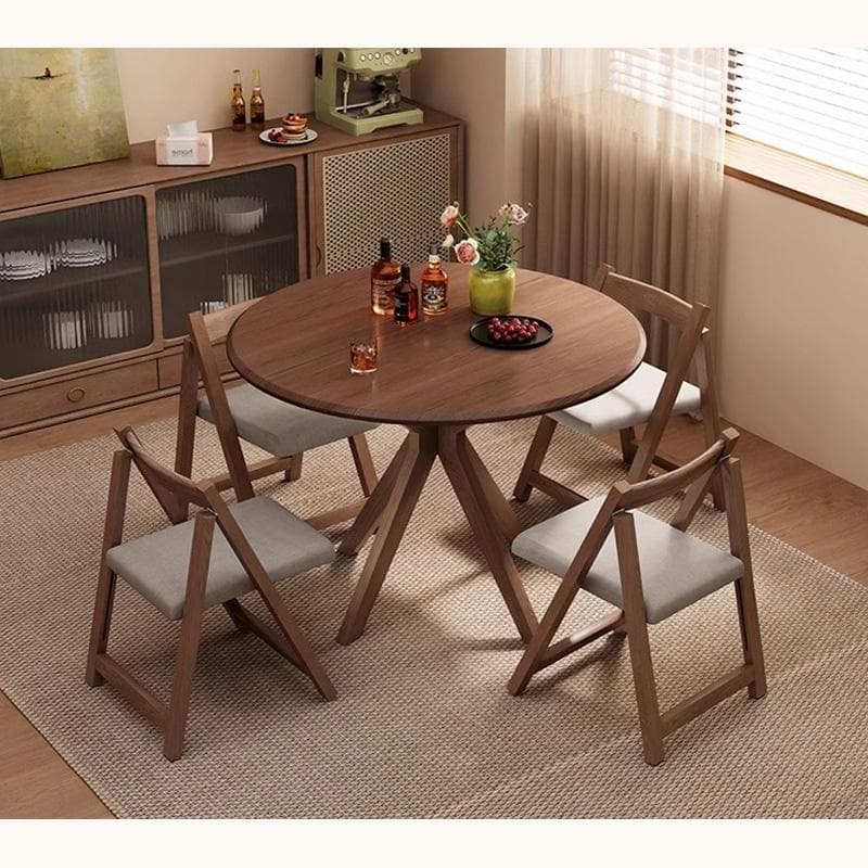 無垢材 円卓 天然木 ラウンドテーブル ダイニングテーブル 90cm