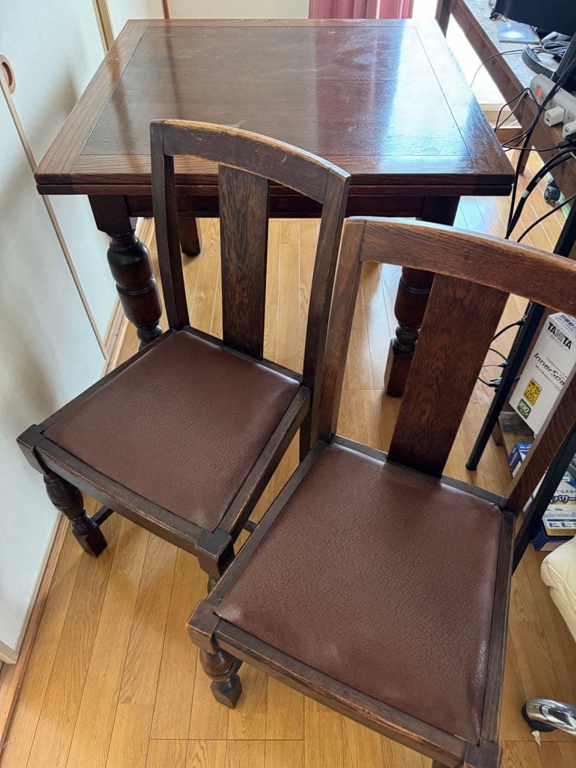 ③1脚/4脚 イギリス アンティーク 家具 ダイニング チェア 椅子