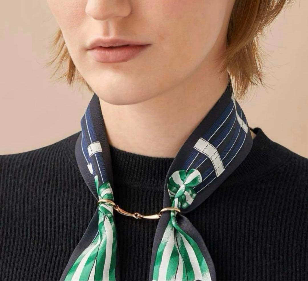 エルメス ミニモール ツイリーリング ゴールド スカーフリング