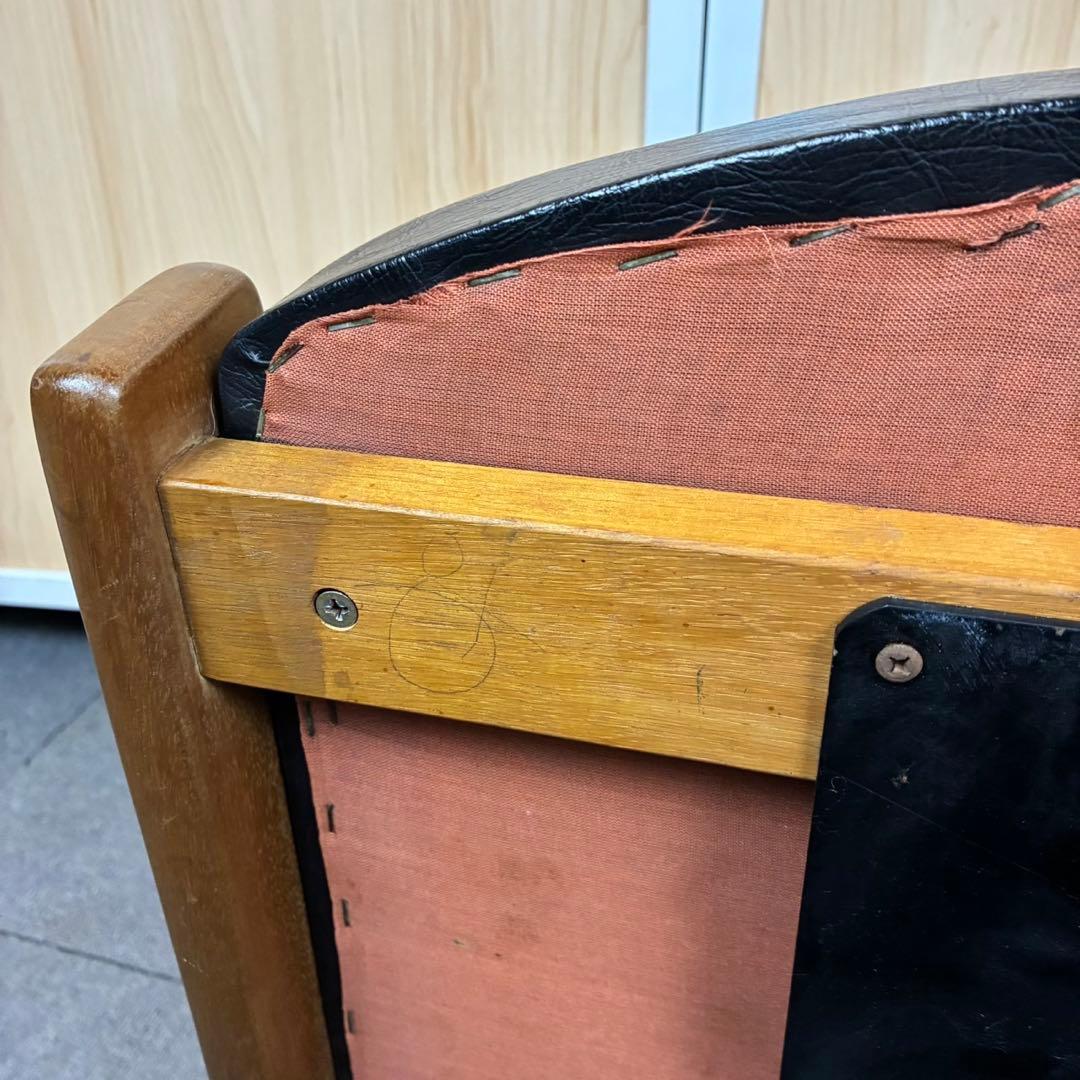 【送料込】マルニ木工　オールドマルニ　チェア 書斎椅子　孔雀印　ヴィンテージ