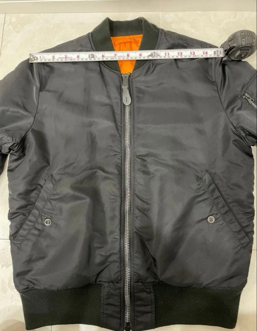 ALPHA INDUSTRIES MA1 ブラックLサイズ　アルファ　Alpha