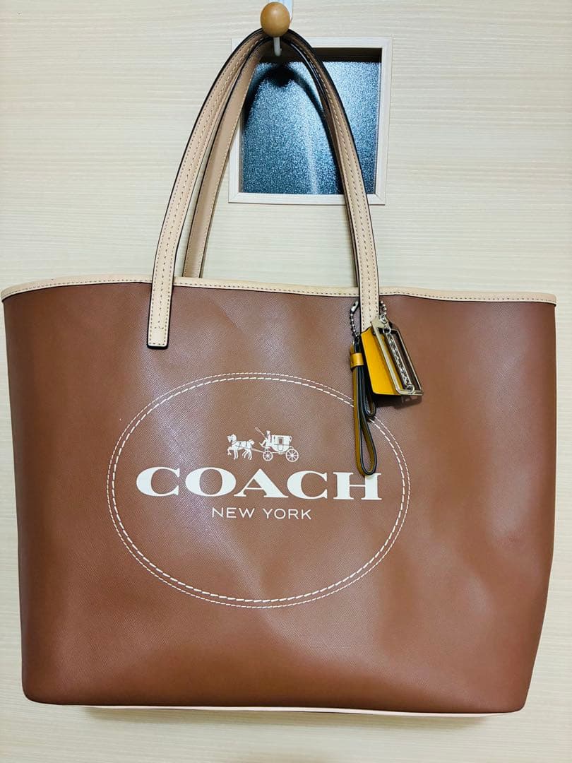COACH パーク メトロ ホース アンドキャリッジ トートバッグ　ブラウン