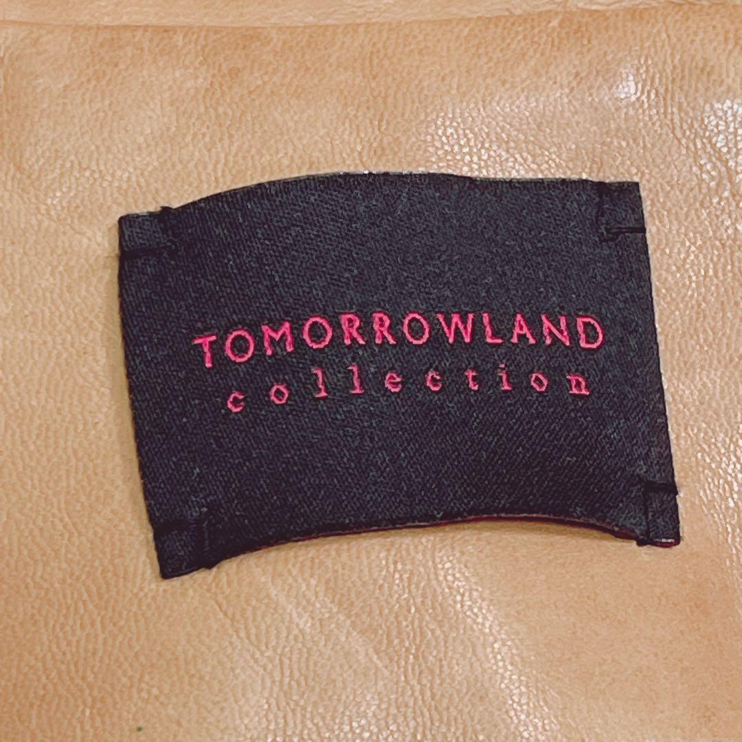 『トゥモローランド コレクション』ラムレザージャケット 羊革 キャメル 9号