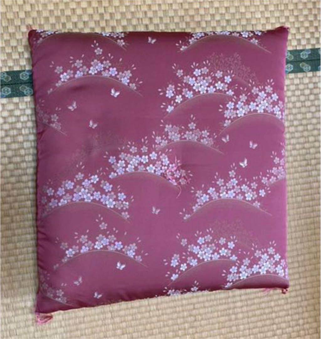 座布団　客座布団　ふくれ座布団　さくら　5枚セット