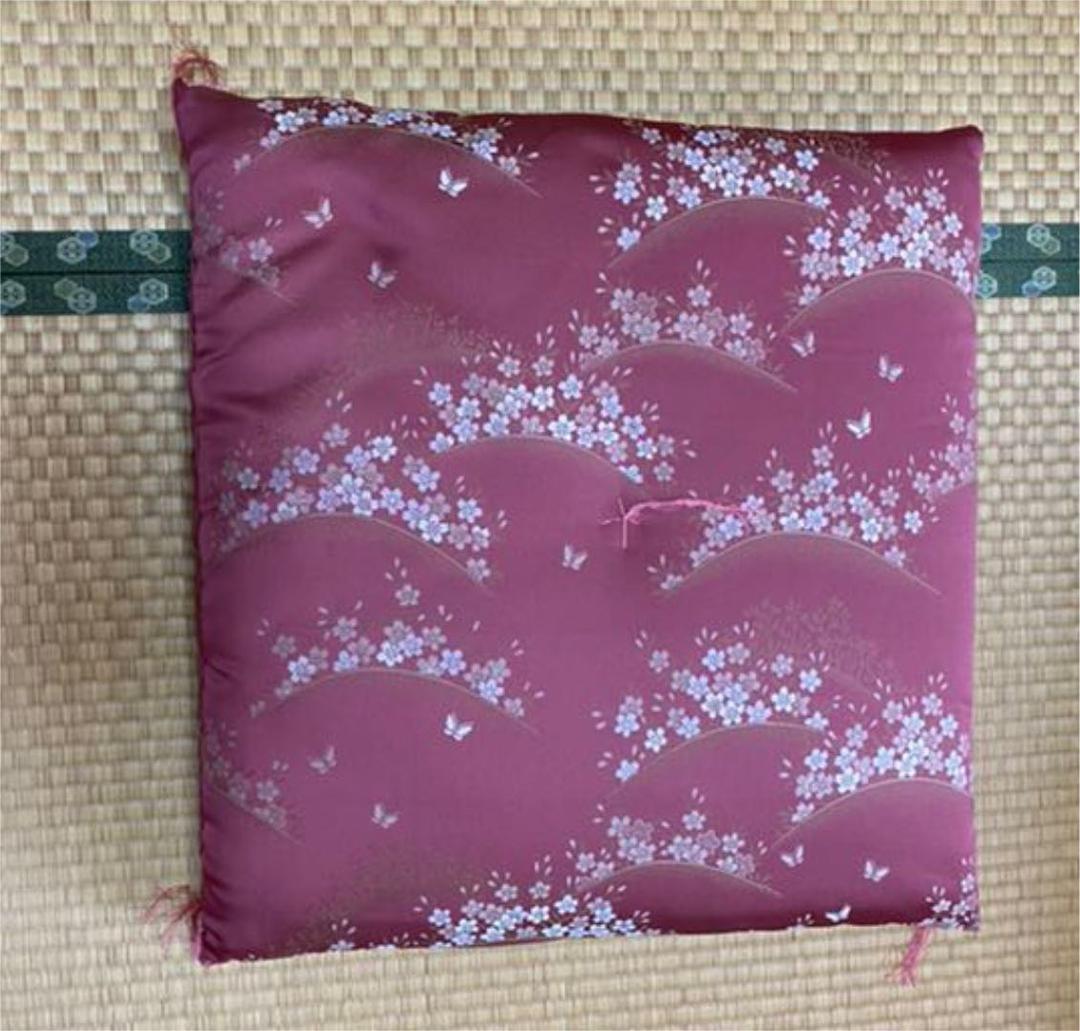座布団　客座布団　ふくれ座布団　さくら　5枚セット