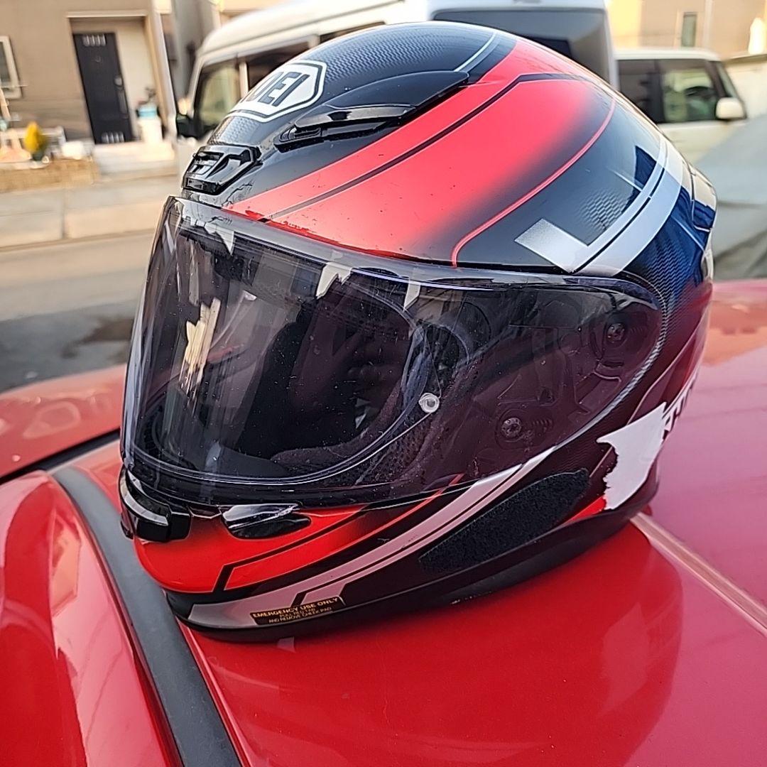 や*じ様 SHOEI フルフェイスヘルメット レッド/ブラック