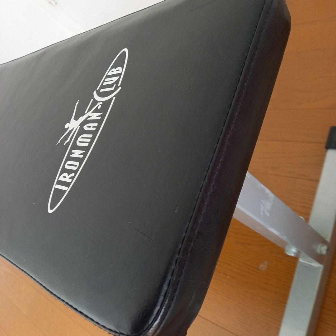 トレーニングベンチ 黒 合成皮革製