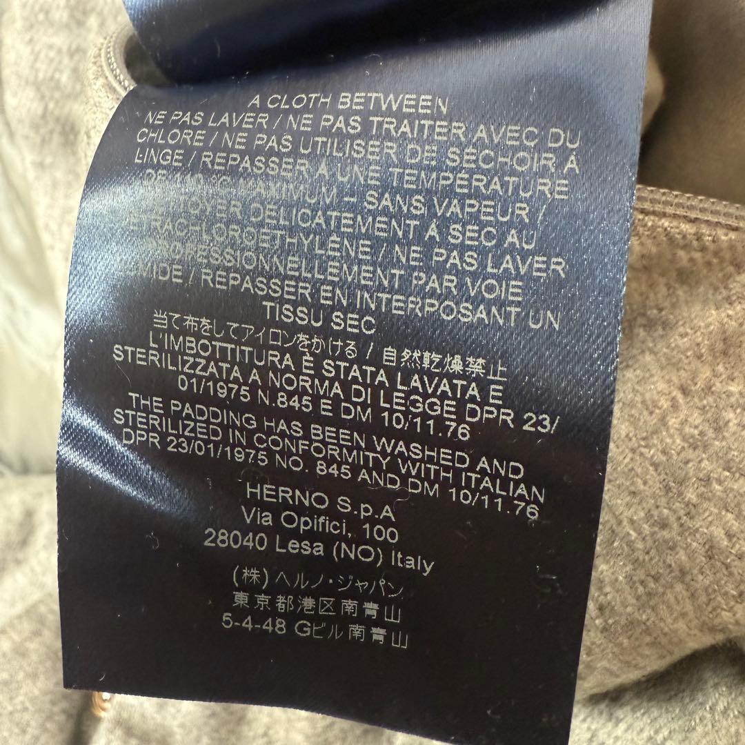 HERNO PIACENZA カシミヤ　シルクダウンコート