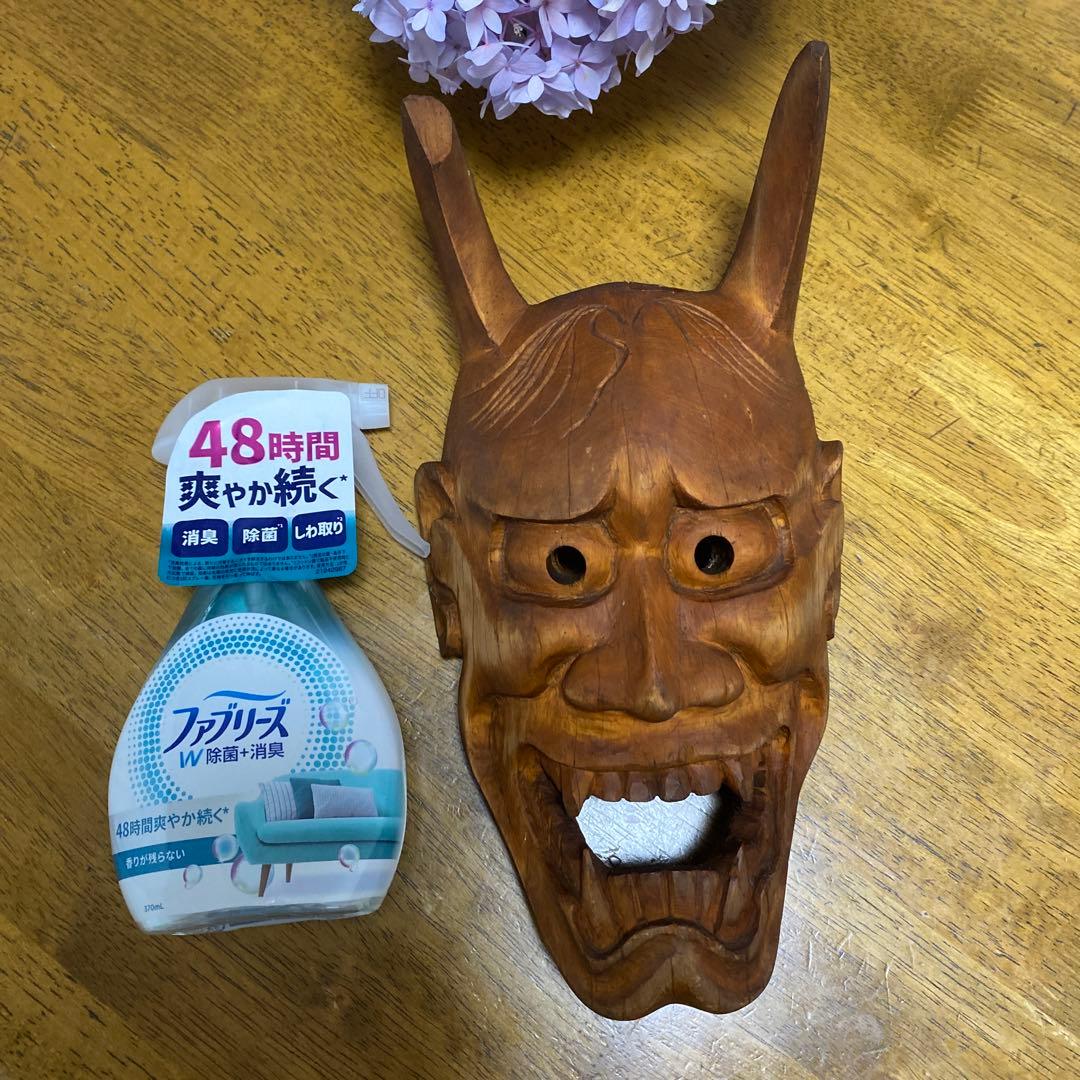 木彫般若お面