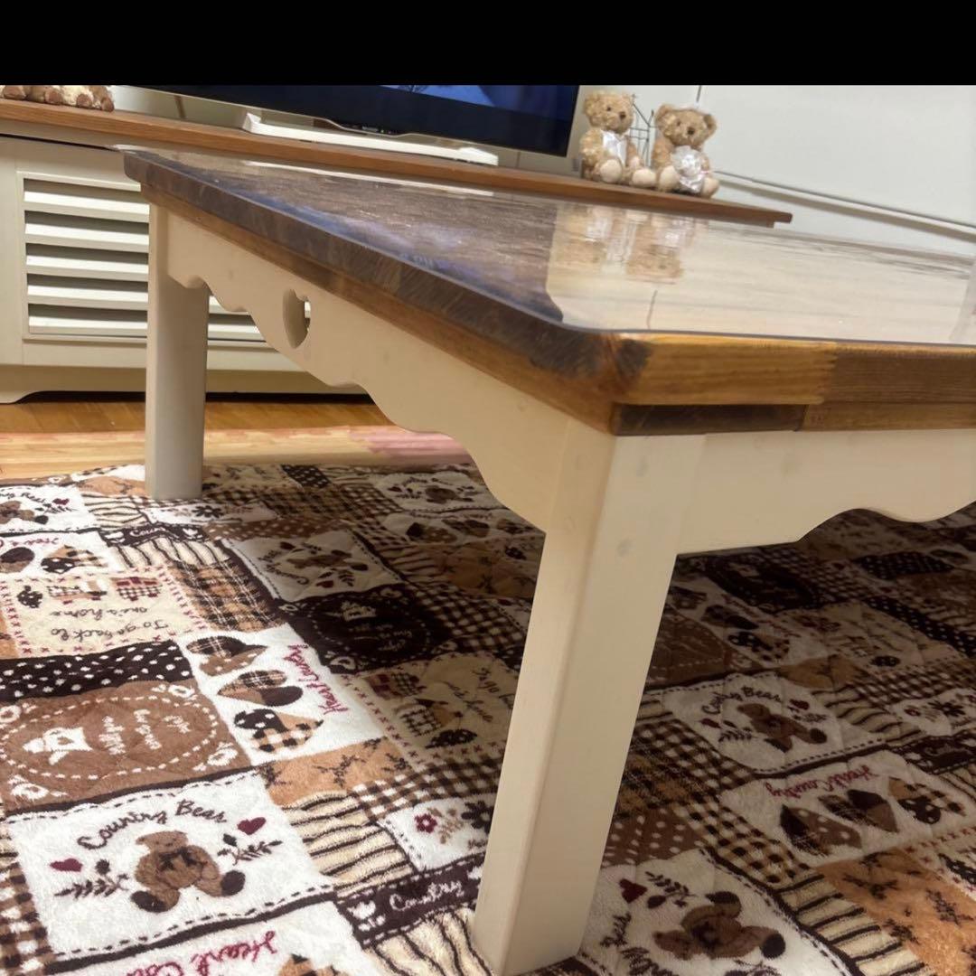 カントリー　こたつ　ローテーブル　ハート家具