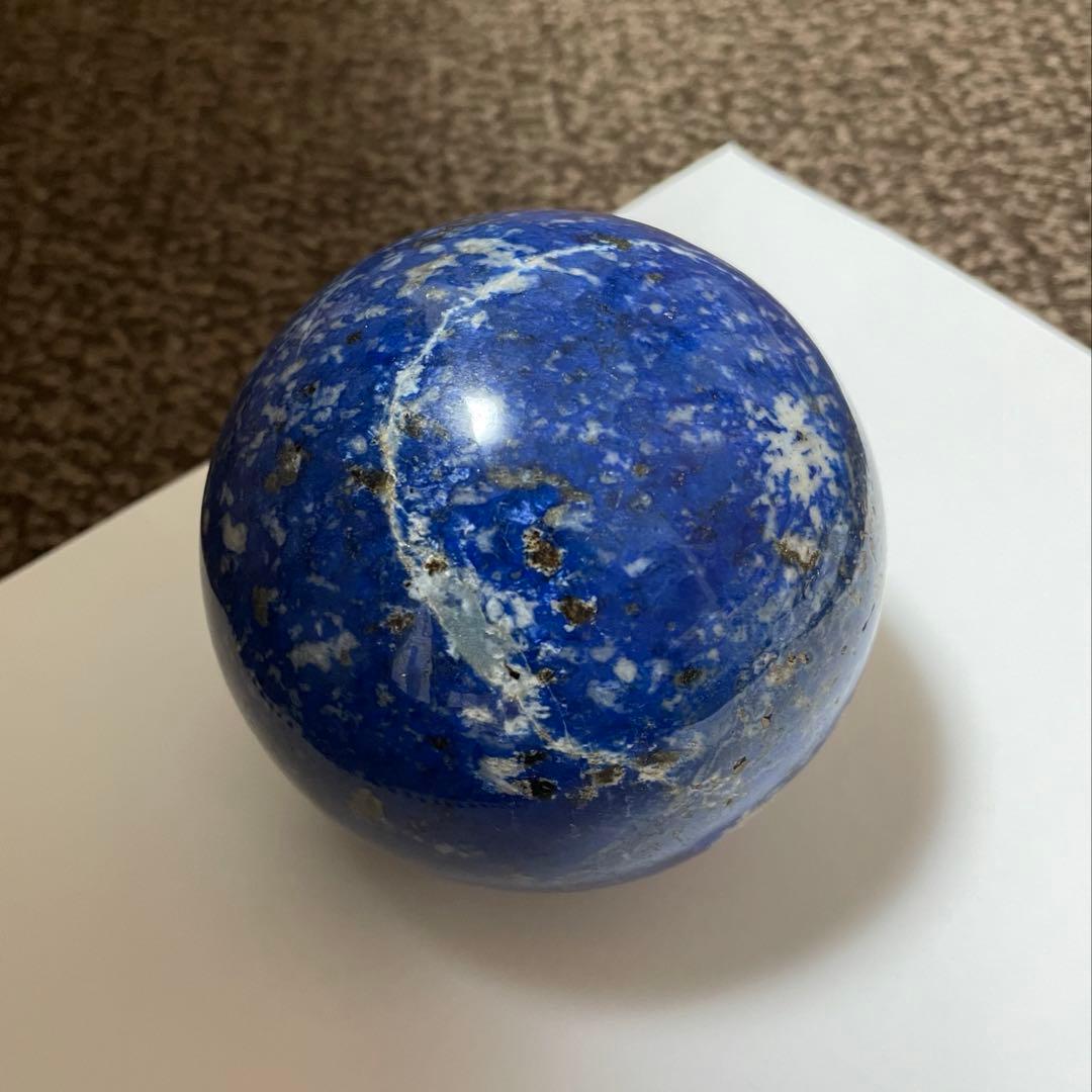 大きな大きなラピスラズリ 球体 置物 約9.5cm