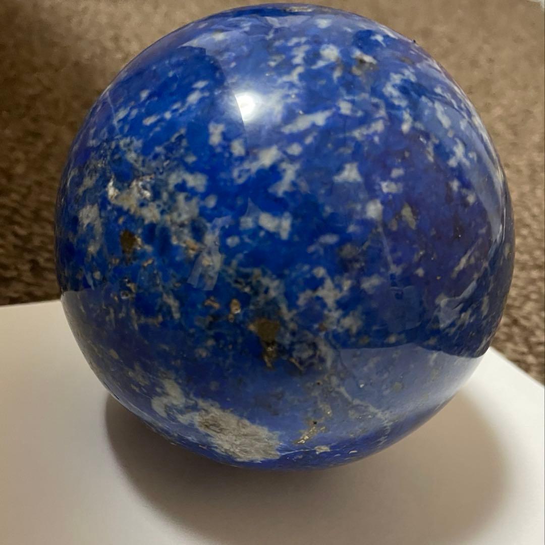 大きな大きなラピスラズリ 球体 置物 約9.5cm