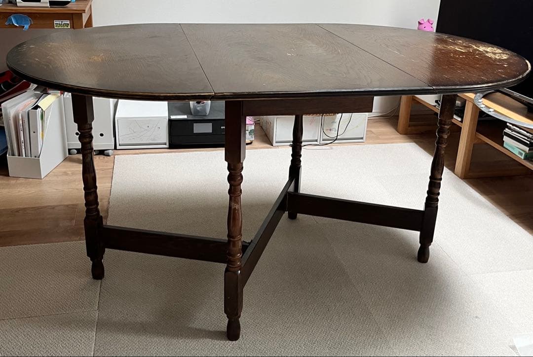 英国アンティークゲートレッグテーブル 着払い全国発送　値下げ　直接お渡し可