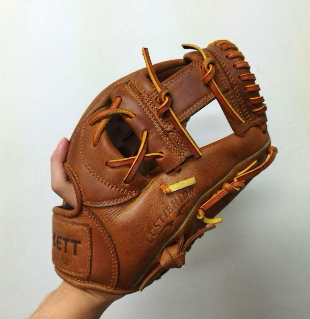 408 ZETT ビンテージ 希少 型抜群 即戦力 軟式 内野手用グローブ