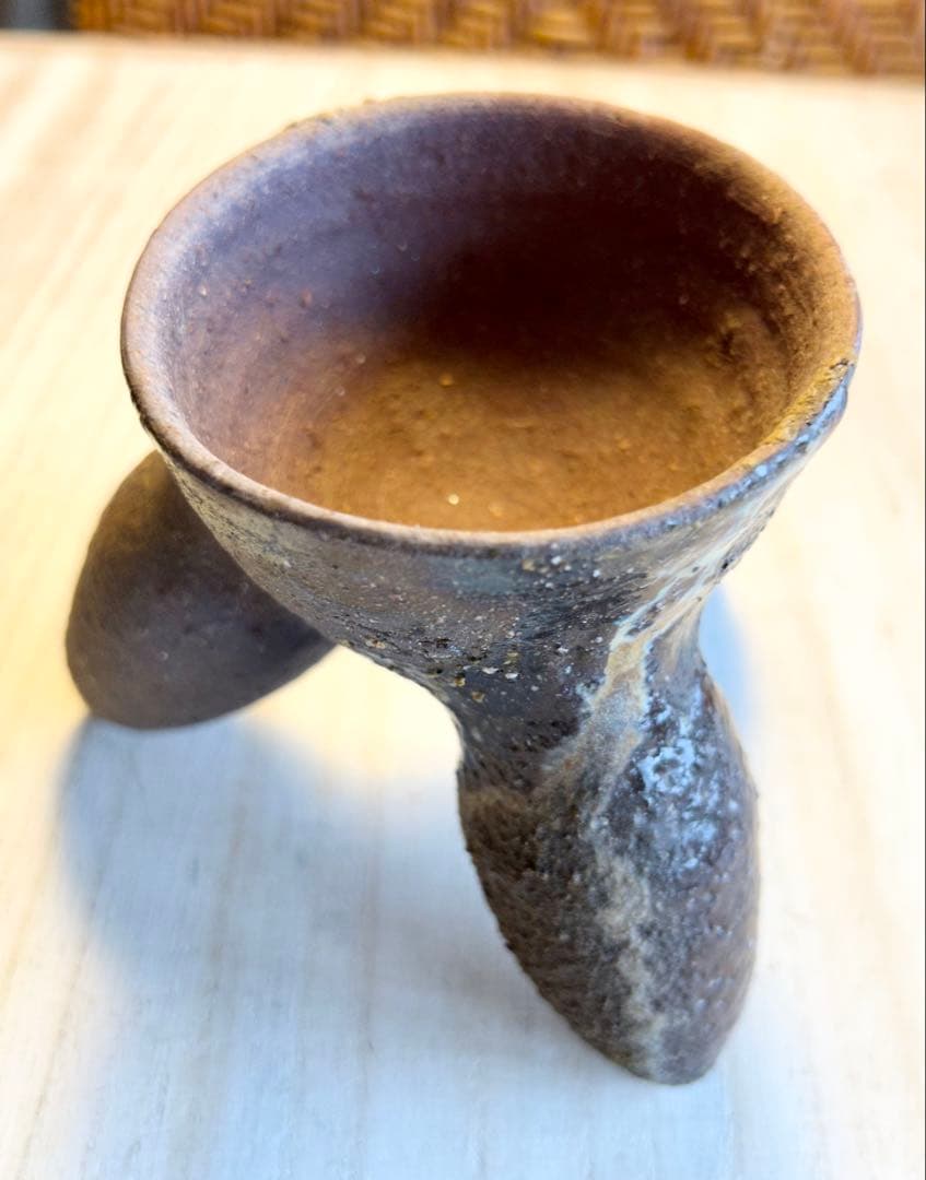 3本足の陶器　ヴィンテージ