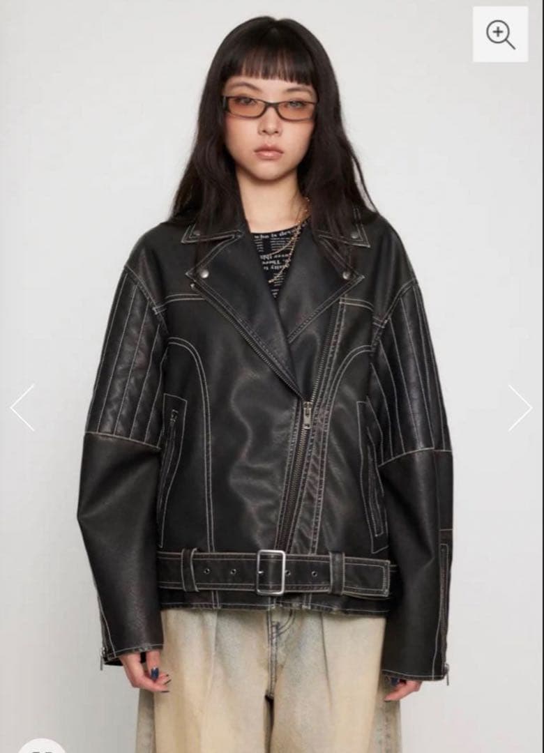 中町綾着用　BELTED OVER VINTAGE ジャケット