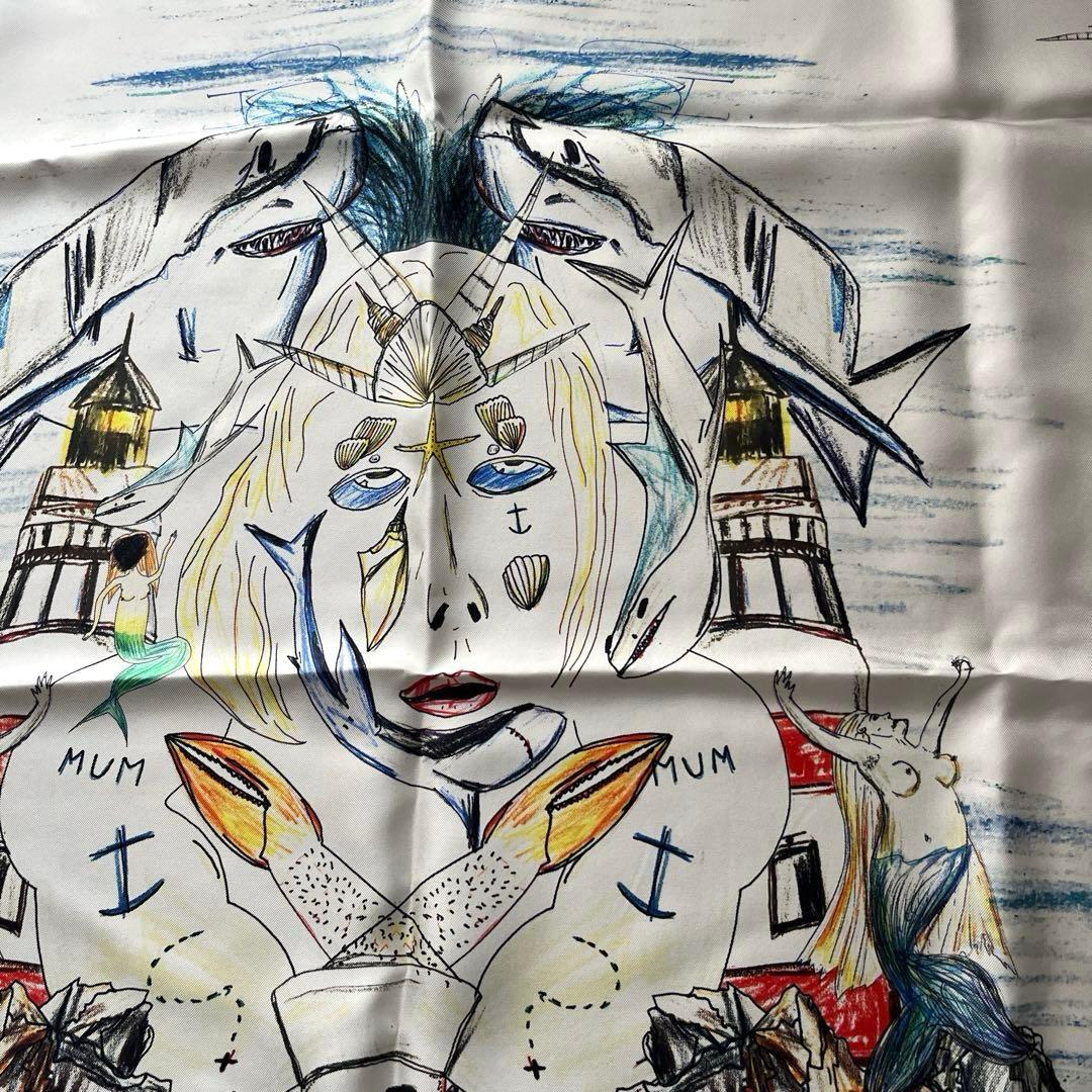 BURBERRY 大判シルクスカーフ　タグ付き未使用品　バーバリー