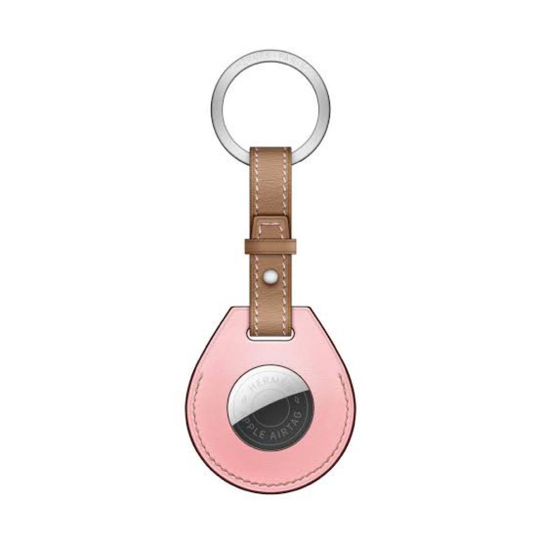 小物 Hermes AirTag Key Ring Rose Sakura