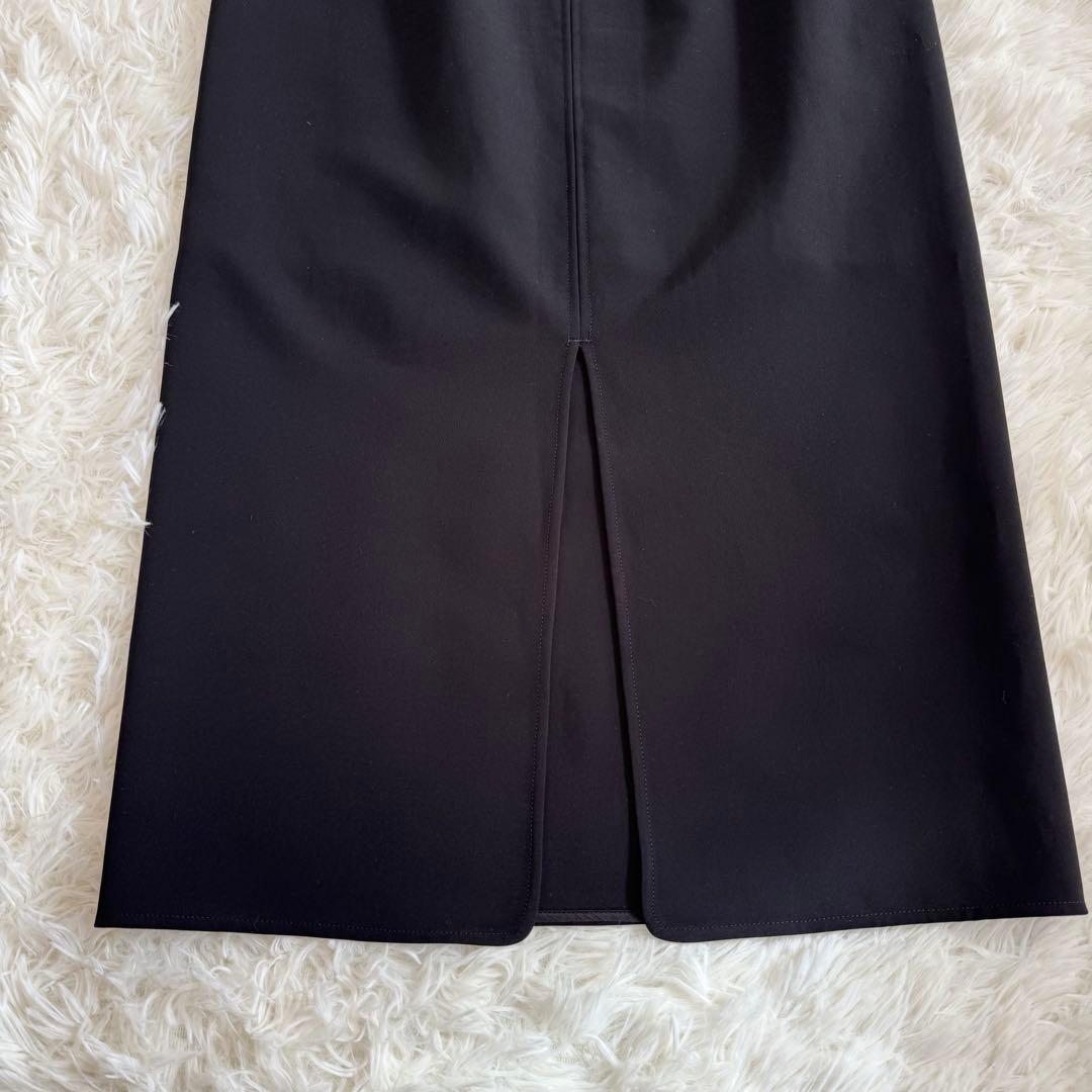 NOBLE 【洗える】ジャージーライクカラータイトスカート 36