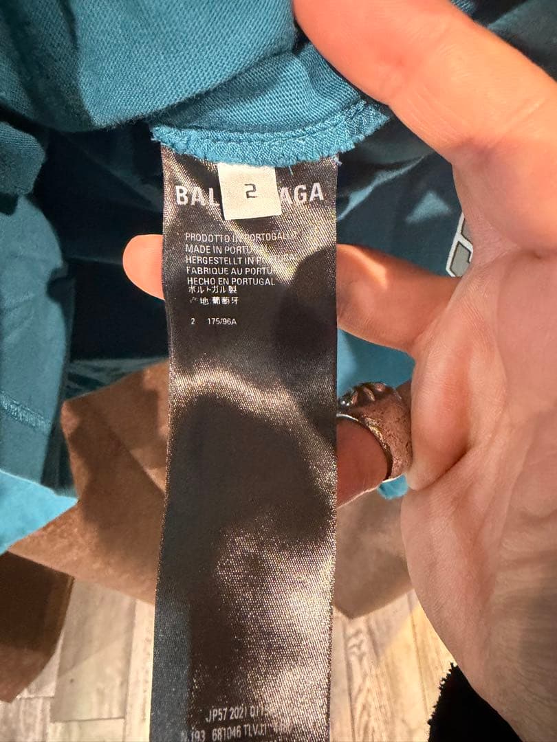 BALENCIAGA 長袖カットソー 青