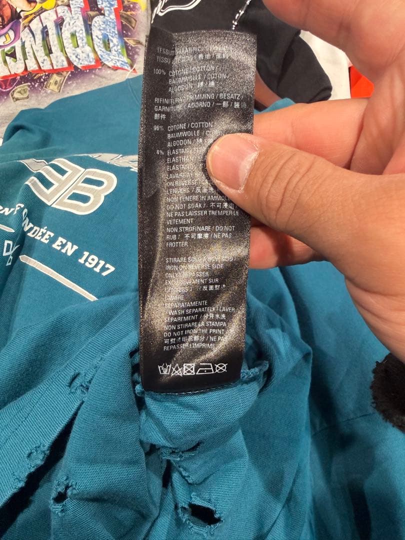 BALENCIAGA 長袖カットソー 青