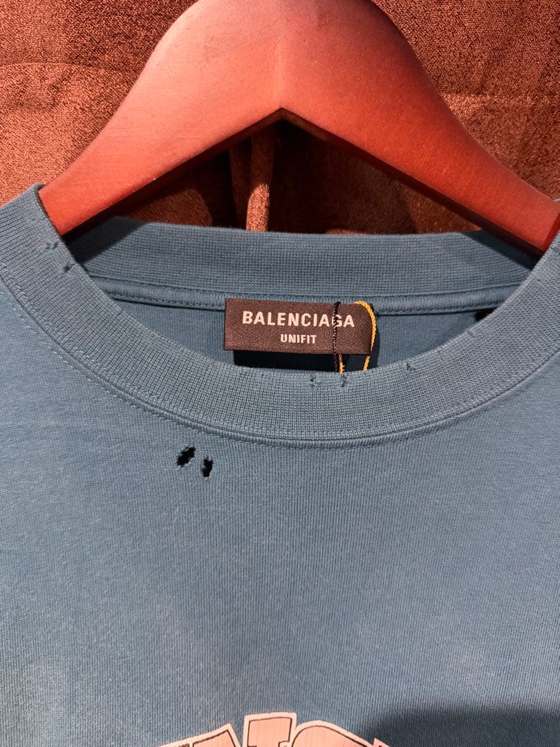 BALENCIAGA 長袖カットソー 青