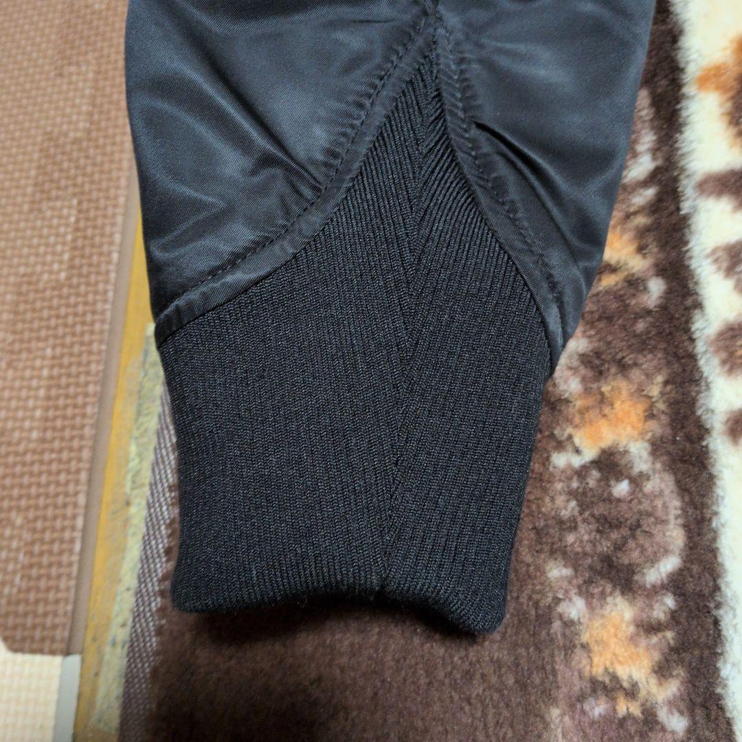 最終値下げ　美品ユニクロ+Jハイブリッドダウンオーバーサイズ MA-1 M　黒