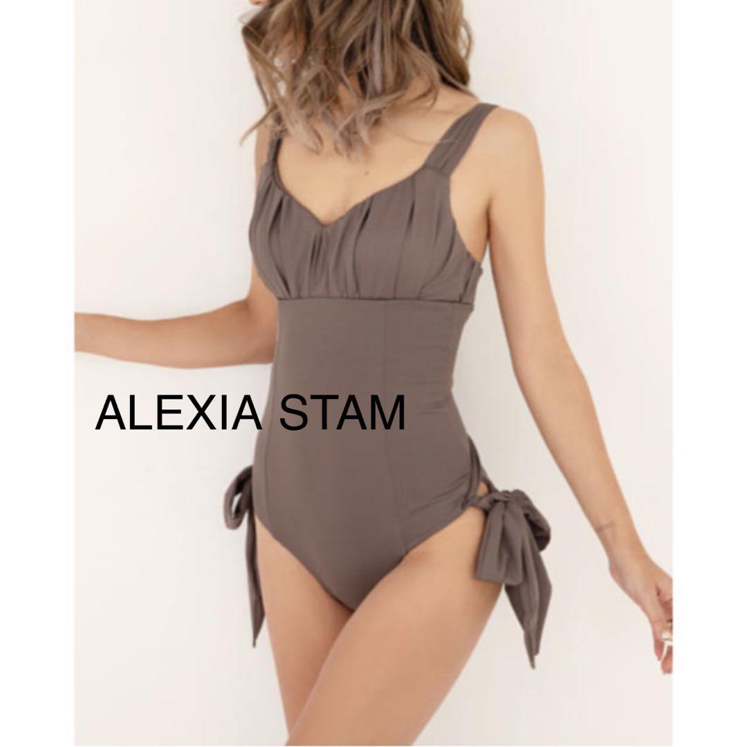 【新品　未使用✨】ALEXIA STAM ブラウン ワンピース水着