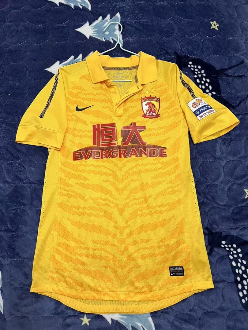 【サイン入り★マッチウォーン】2013広州恒大CSLAway#5 張琳芃選手