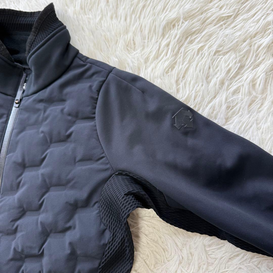 【デサントゴルフ】美品ダウンジャケット g-arc Sサイズ メンズ ブラック