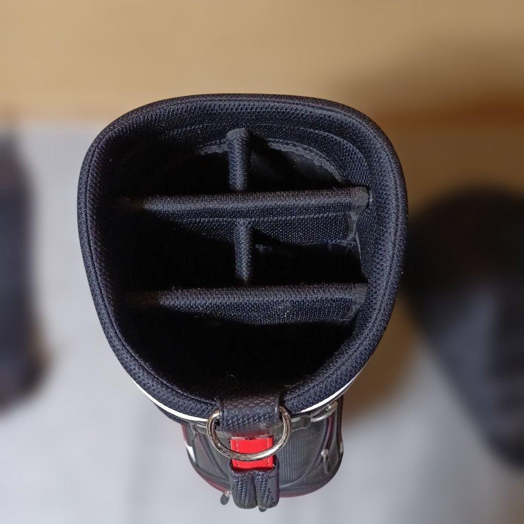 美品　軽量Titleist ゴルフキャディバッグ 黒/赤