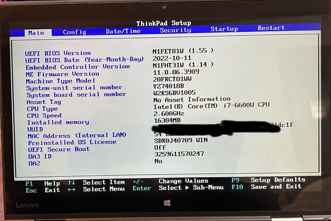 【24日まで限定】ThinkPadX1Yoga1st i7 16GB/512GB
