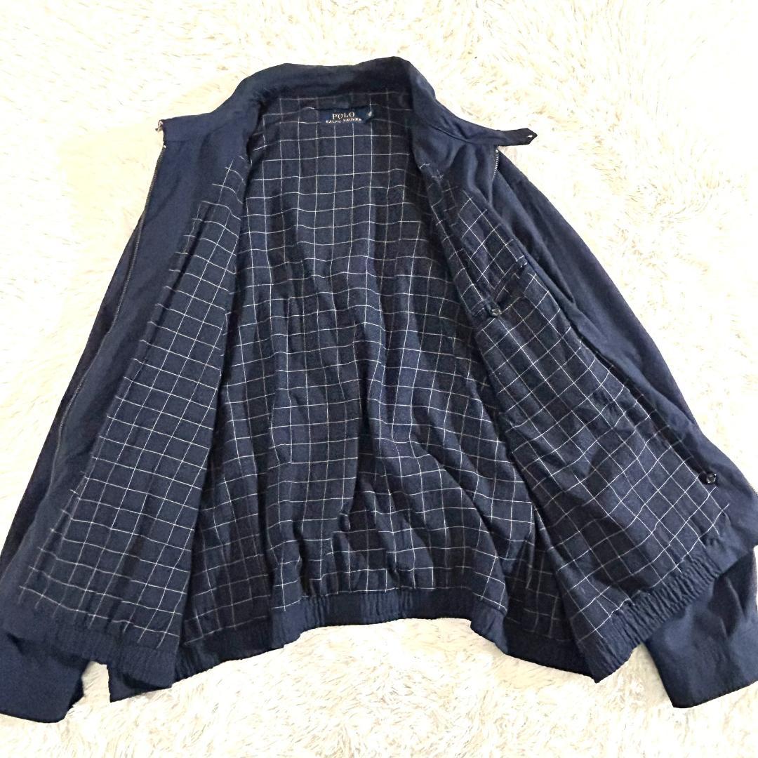 希少サイズ　ラルフローレン ポロ ジャケット ハリントンジャケット ネイビー