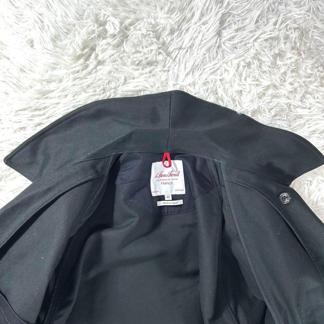 極美品✨ Le sans pareil タイロッケンコート　ブラック　40 綿