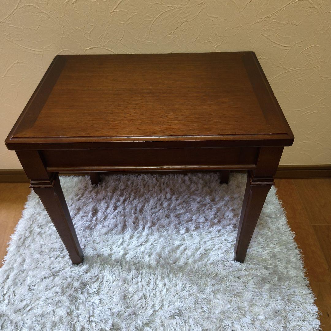 マルニ　地中海　ネスト/サイドテーブル　ブラウン木製　サイドテーブル