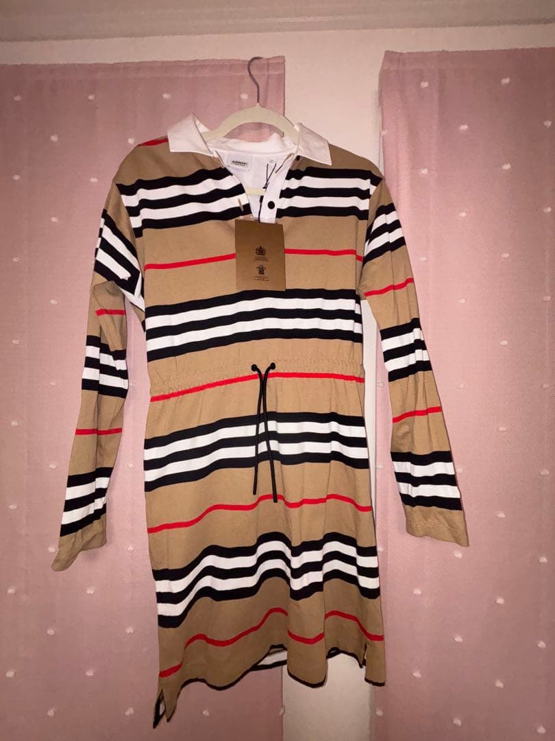 BURBERRY 長袖ワンピース 14Y 新品タグ付き