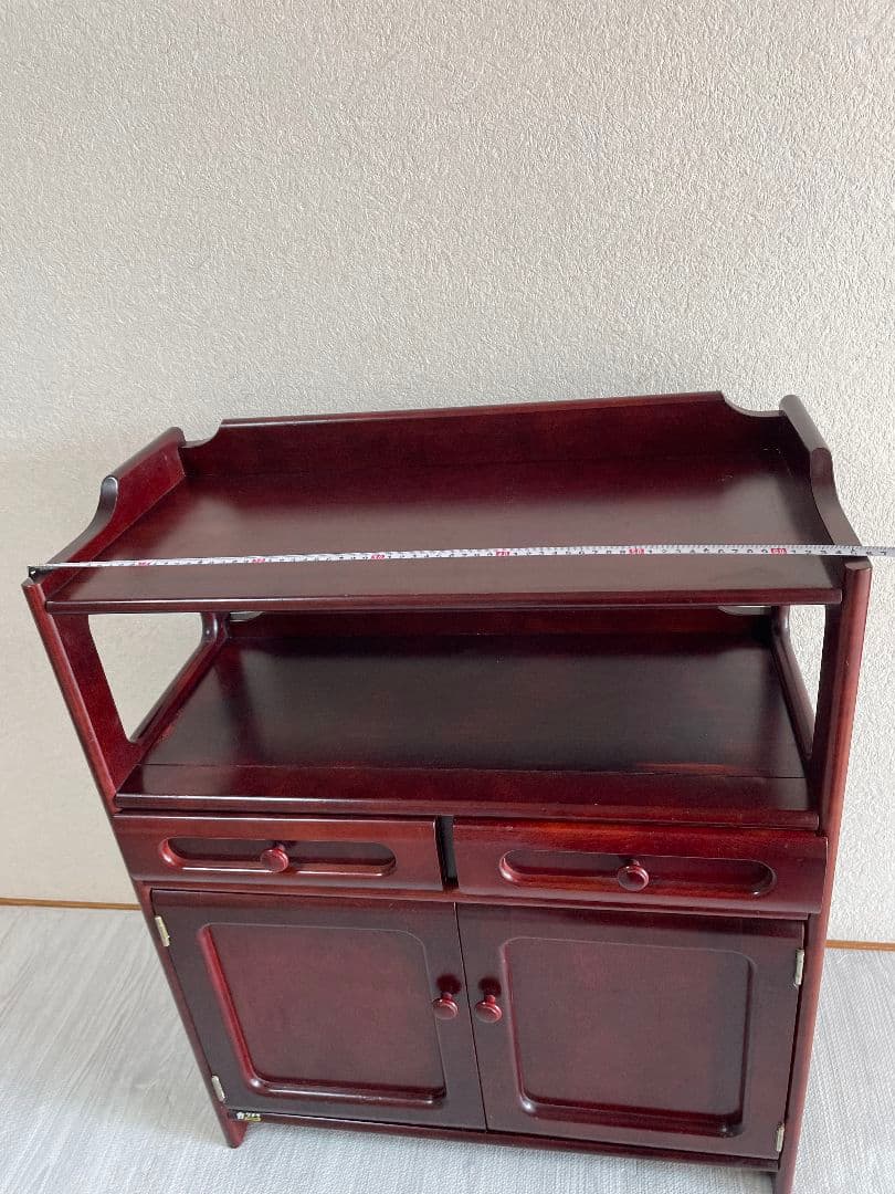 ミーコカリモク　電話台　ファックス台　チェスト　棚　高級家具　ヴィンテージ