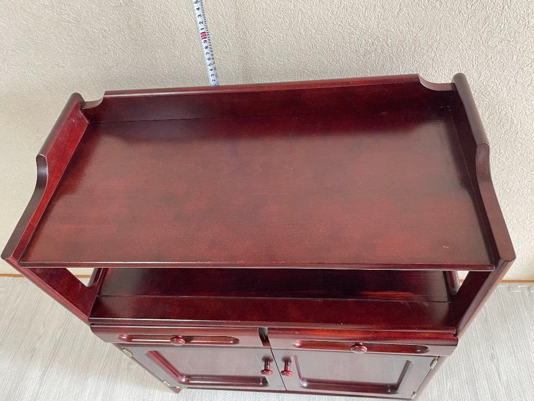 ミーコカリモク　電話台　ファックス台　チェスト　棚　高級家具　ヴィンテージ