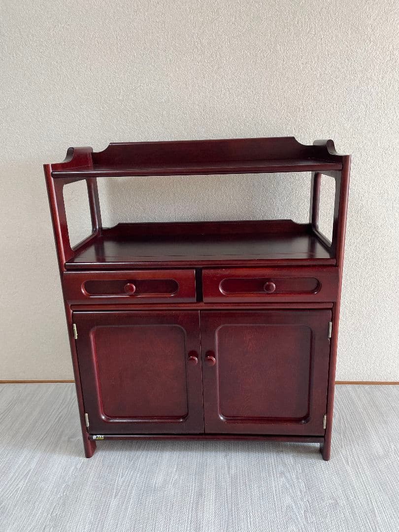 ミーコカリモク　電話台　ファックス台　チェスト　棚　高級家具　ヴィンテージ