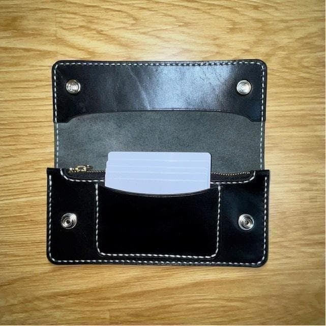 2005.5.15 ロングトラッカーウォレット/栃木レザー/ステッチ黒色