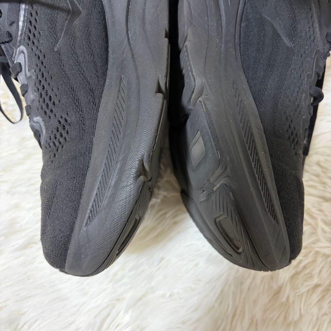 ホカオネオネ　HOKA BONDI9 ボンダイ9 スニーカー　厚底　25cm 黒