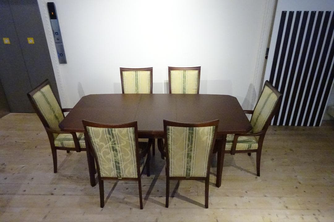 mini　マルニ木工　地中海シリーズ　伸長式　ダイニング７点セット　展示品