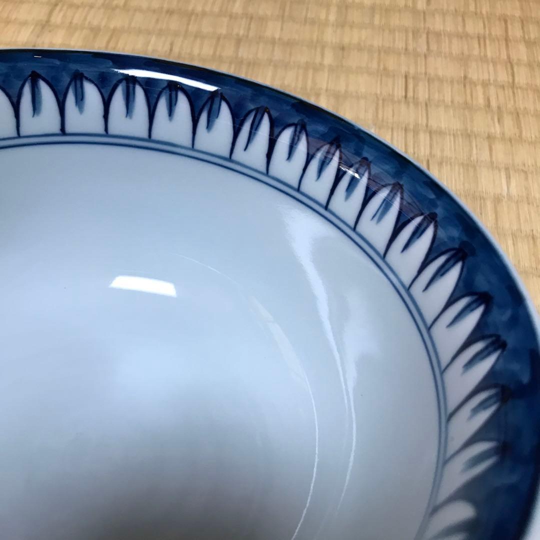 有田焼　源右衛門窯 染付和柄丼5個セット