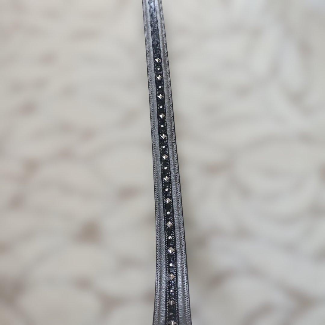 【極美品】牛革ベルト BELTFACTORY マーカー付き 黒 ゴルフ 北海道