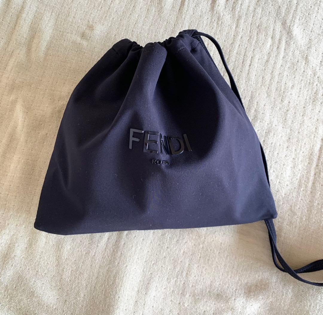 FENDI ワンピース ライクラ水着 ホワイト ロゴプリント イタリア製 S