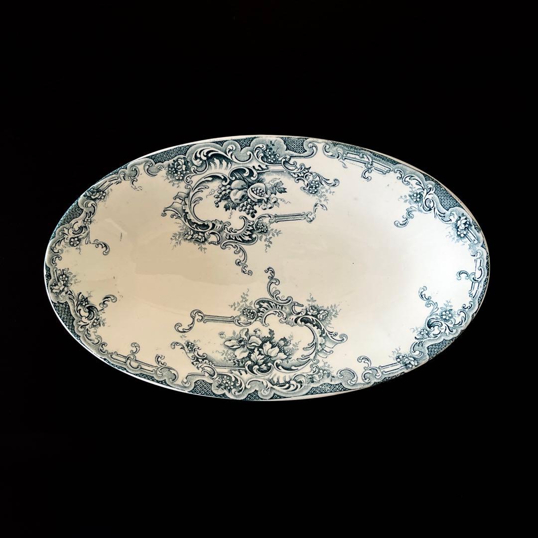 ベルギーアンティーク　Boch Frères ラヴィエ皿