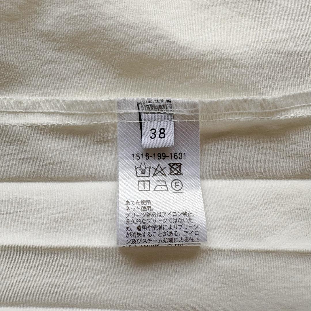 バックプリーツ 五分袖 ブラウス　size38　UNITED ARROWS