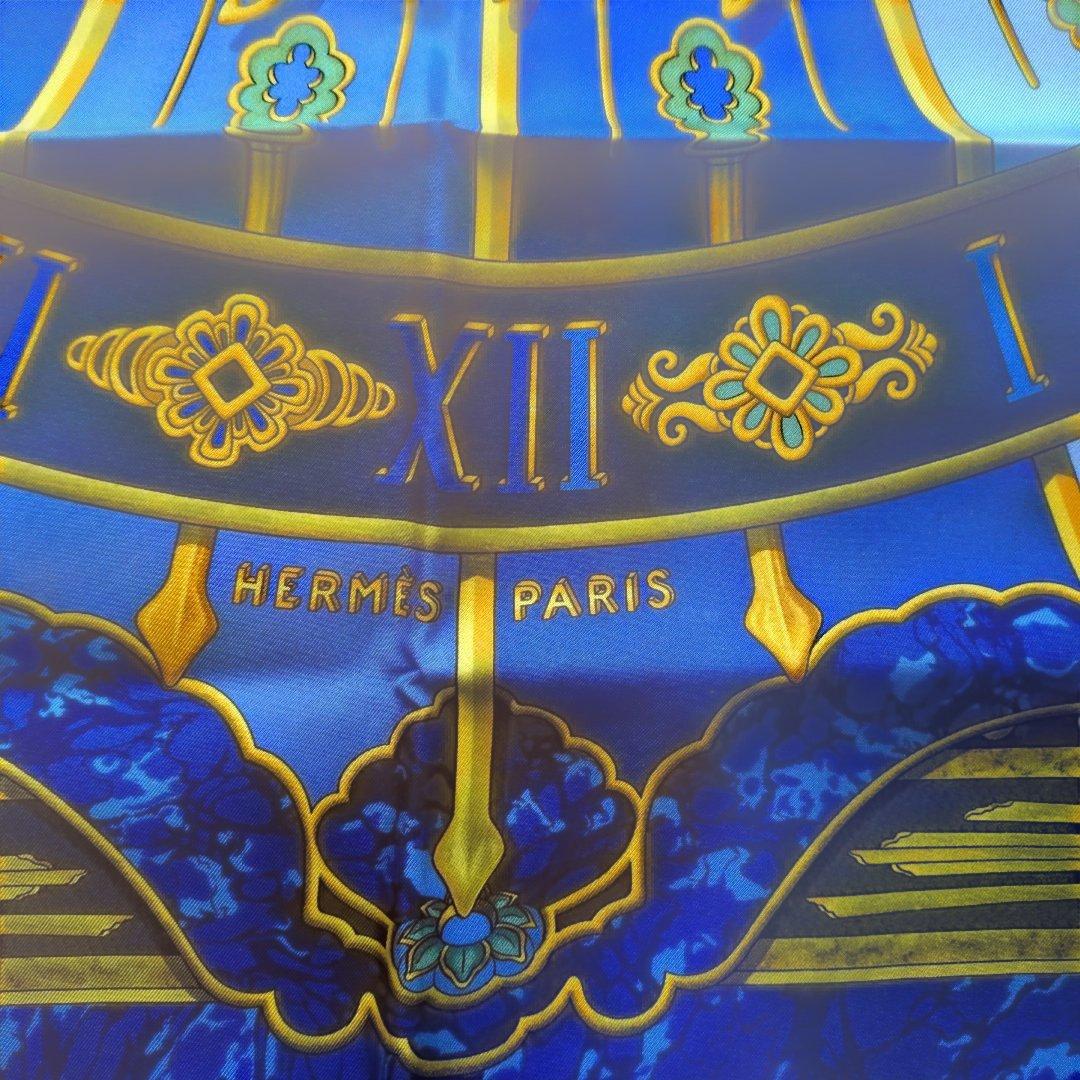 HERMES シルクスカーフ 太陽と星