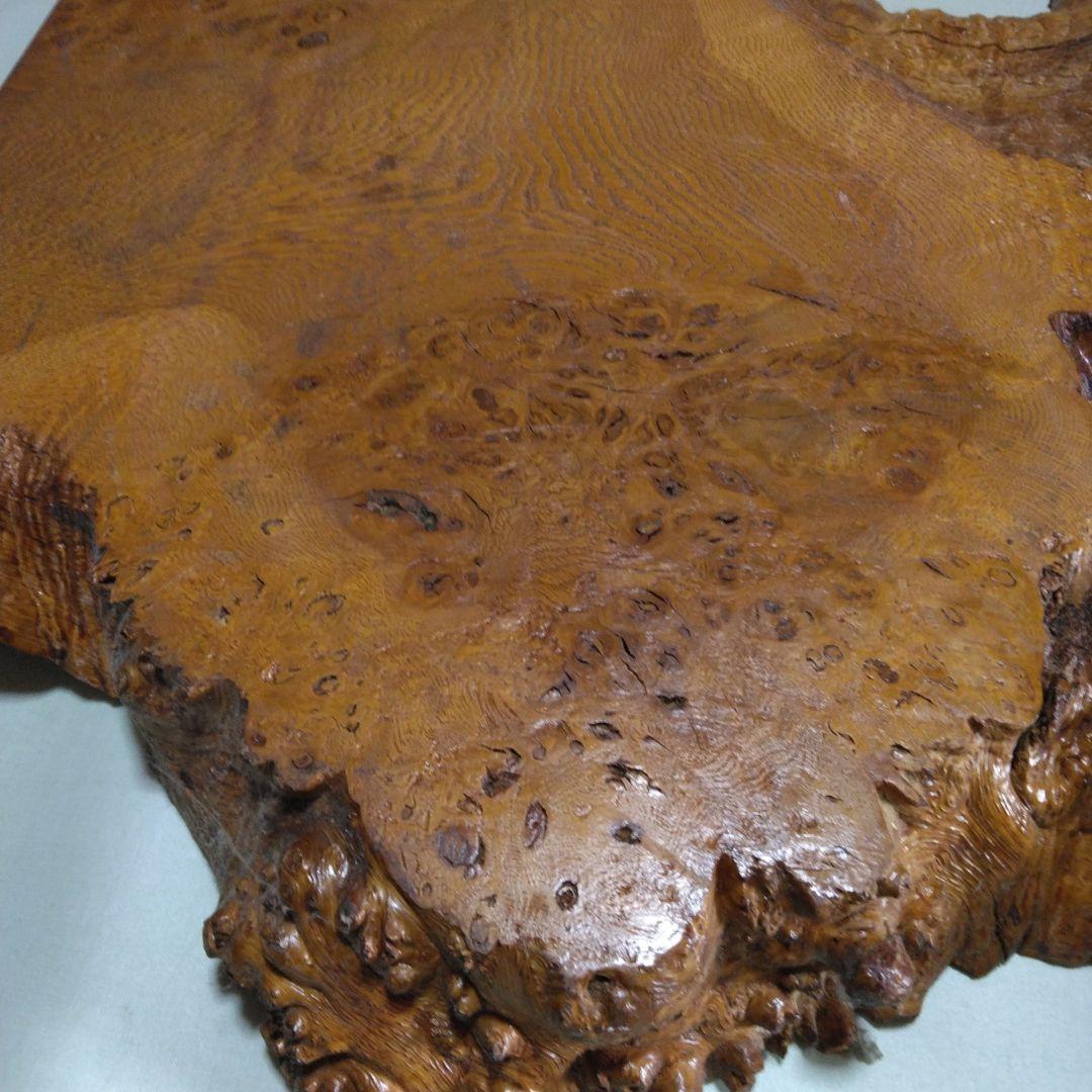 大品盆栽飾り台　ケヤキ玉目 値下げしました。