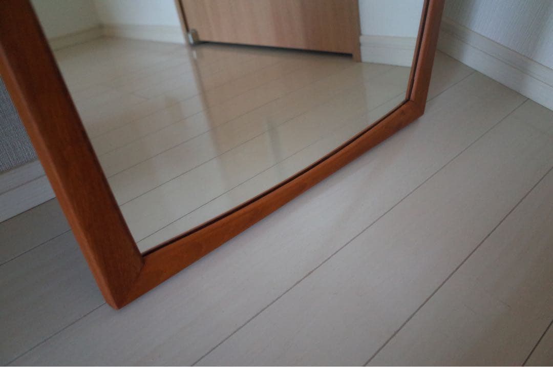 1960年代デンマーク/カイクリスチャンセンNo.103チーク無垢材壁掛けミラー